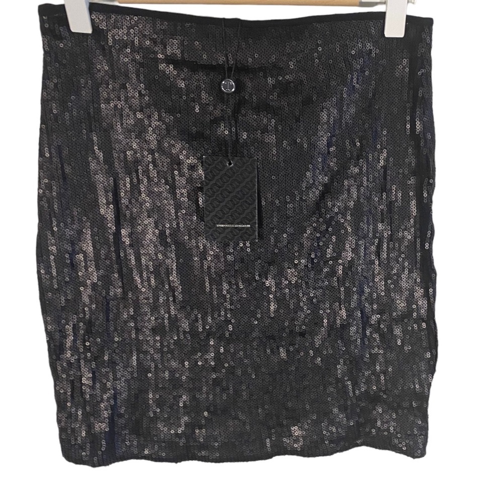 Tart Black Sequin  Mini Skirt XS NWT